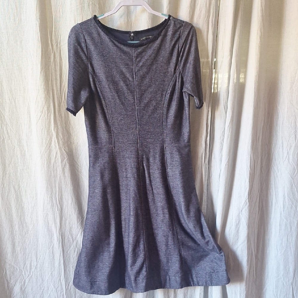 Banana Republic Navy Textured Dress